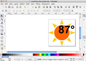 Inkscape editing SVG icon